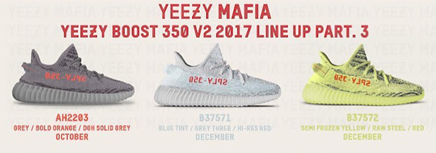 yeezy release 2017