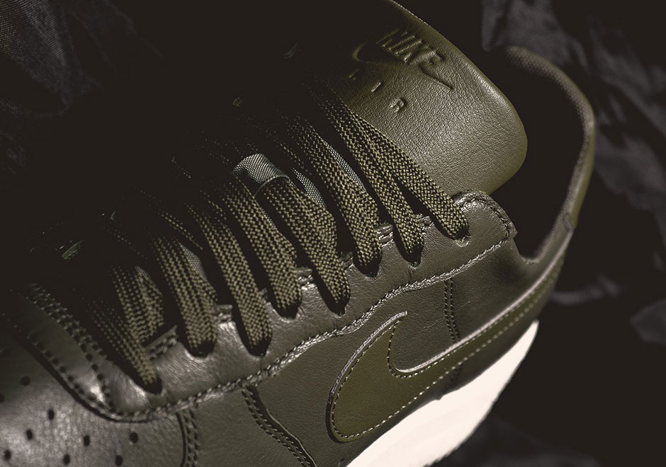 Nike's Lightweight Air Force 1 Model Releases In Olive Leather
