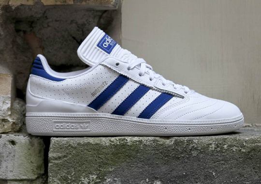 adidas Skateboarding Busenitz Pro Gets Sporty Look In Perforated White Leather