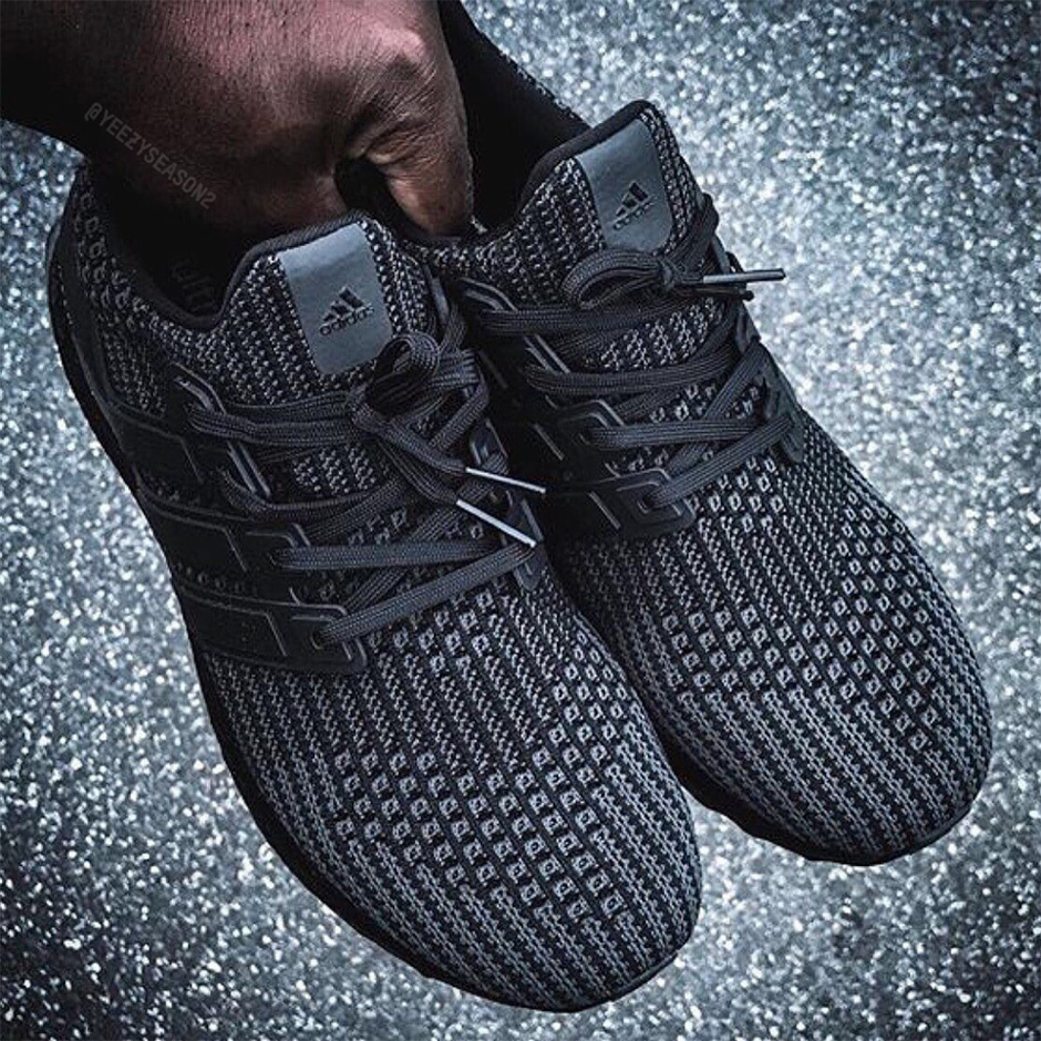 ultra boost 4.0 triple black on feet