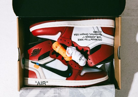 Detailed Look At OFF-WHITE x Air Jordan 1 And Its Packaging