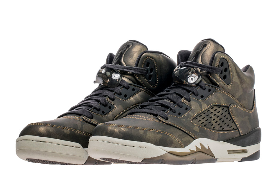 Jordan Brand's girls-centric Heiress Collection continues to grow stronger by the release as Fall 2017 will bring a brand new Air Jordan 5 Metallic Camo ...