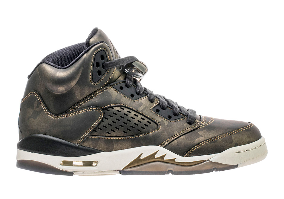 Air Jordan 5 Heiress Metallic Bronze Camo Release Date 02