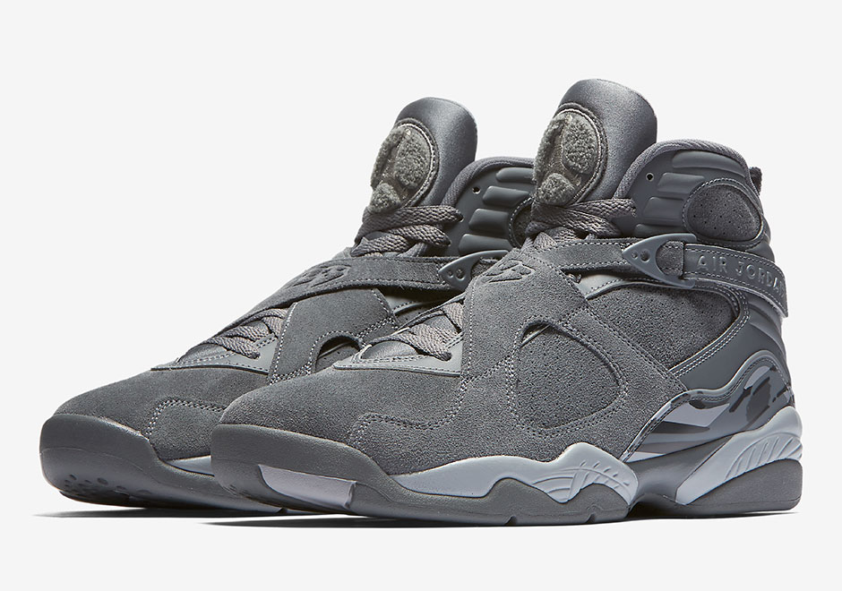 jordan 8 grey and black