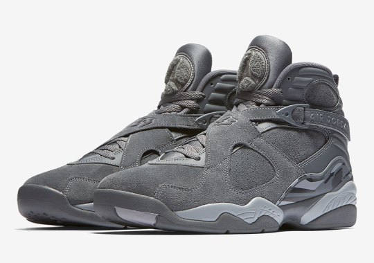Official Images Of The Air Jordan 8 “Cool Grey”