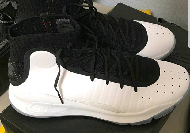 under armour curry 4 black white