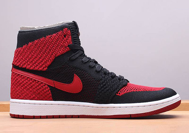 Jordan 1 cheap red flyknit