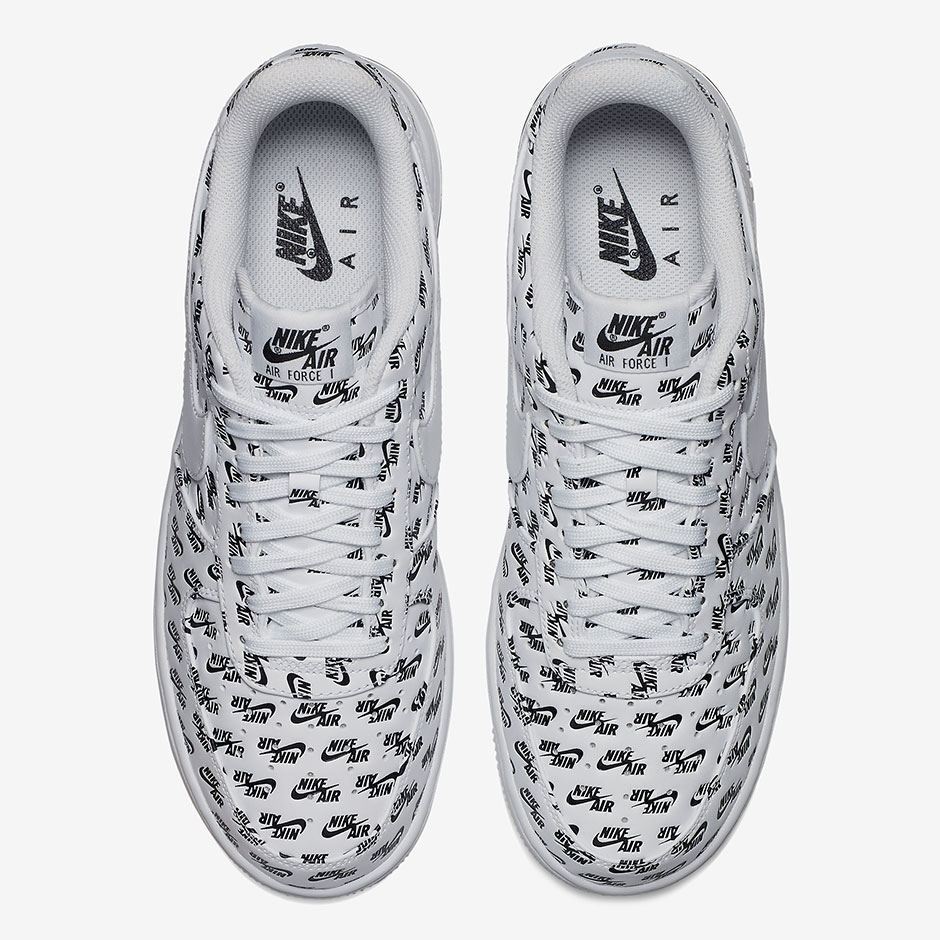 air force 1 all over logo white
