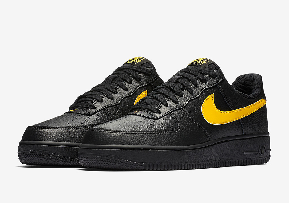 Available Now: Nike Air Force 1 Low Triple Black Suede Leather •