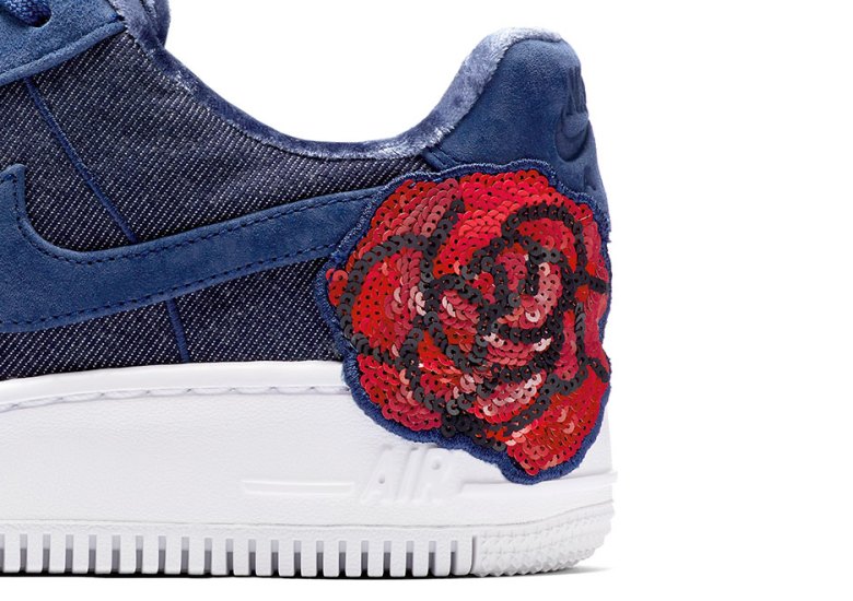 Nike Adds Floral Sequin Patches On These Air Force 1s For Women