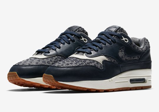 Upcoming Nike Air Max 1 Premium Combines Navy Leather With Gum Soles