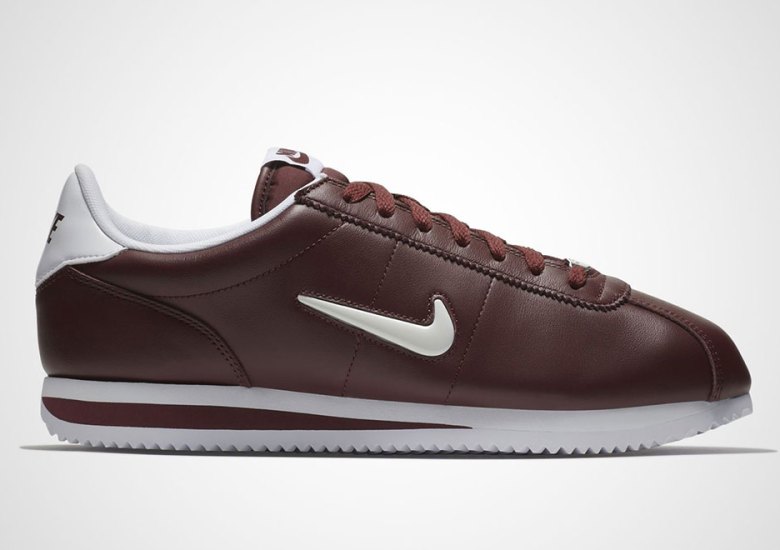 The Nike Classic Cortez Jewel Is Releasing In Team Red And Black Leather