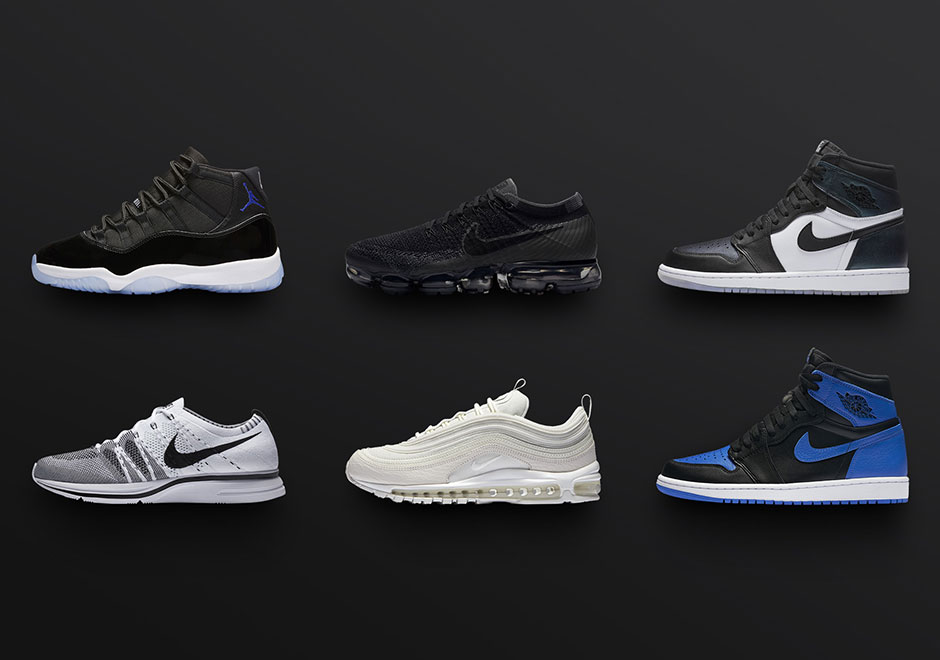 Royal 1s, Space Jam 11s, Flyknit Trainer OG, And More In Nike SNEAKRS+ App "Heat Wave" Restock