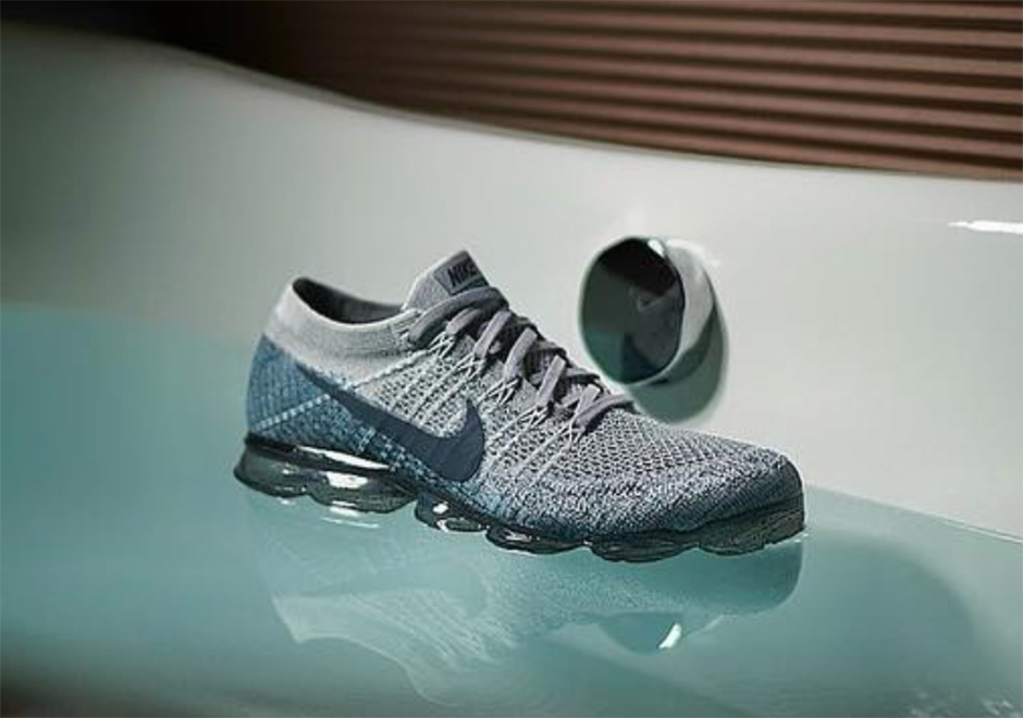 gray and blue vapormax