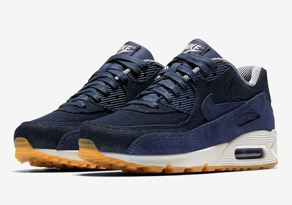 Updated on August 11th， 2016: The Nike WMNS Air Max 90 “Denim” is available now at Finish Line.