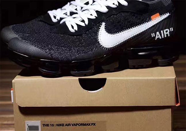 A Look At The OFF WHITE x Nike Vapormax Inside-Out Box Packaging