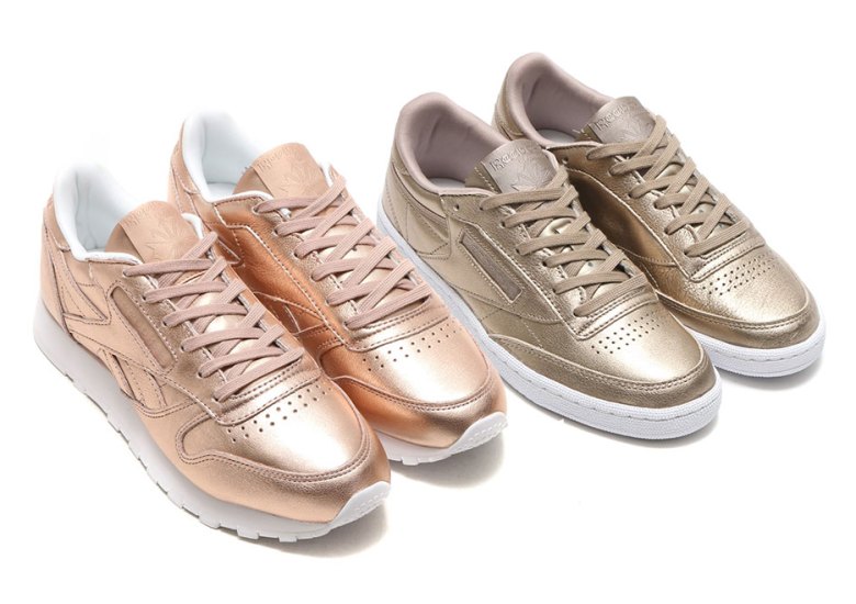 Reebok Adds Two Golden Uppers To Classic Models