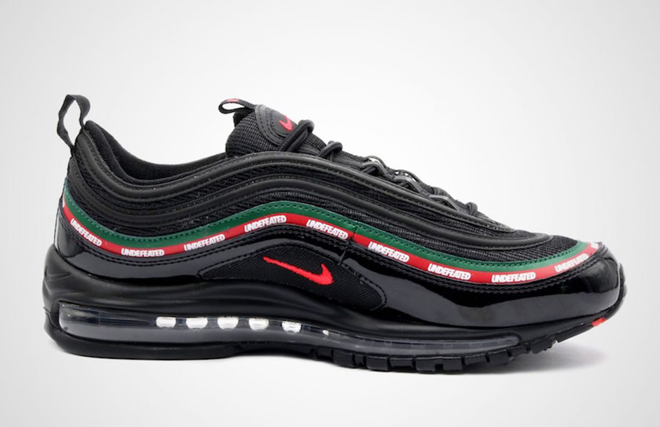 green red and white air max 97