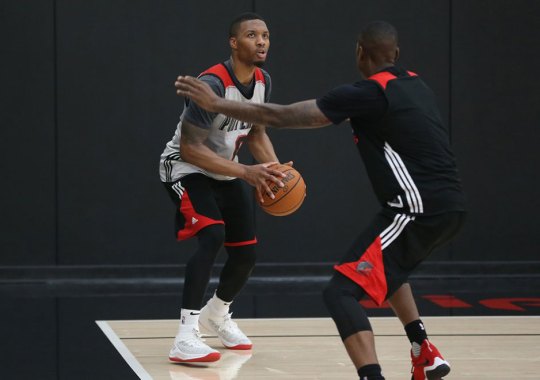 Damian Lillard Works Out In New Colorway Of The adidas D Lillard 4