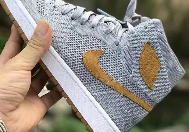 Air Jordan 1 Flyknit Wolf Grey