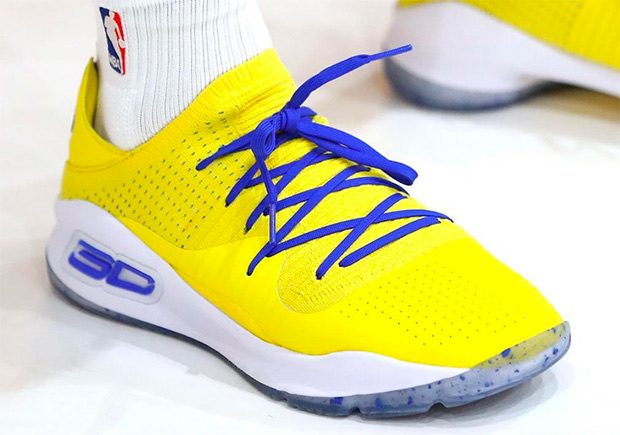 Steph Curry Debuts UA Curry 4 Low “Dub Nation” At NBA Media Day