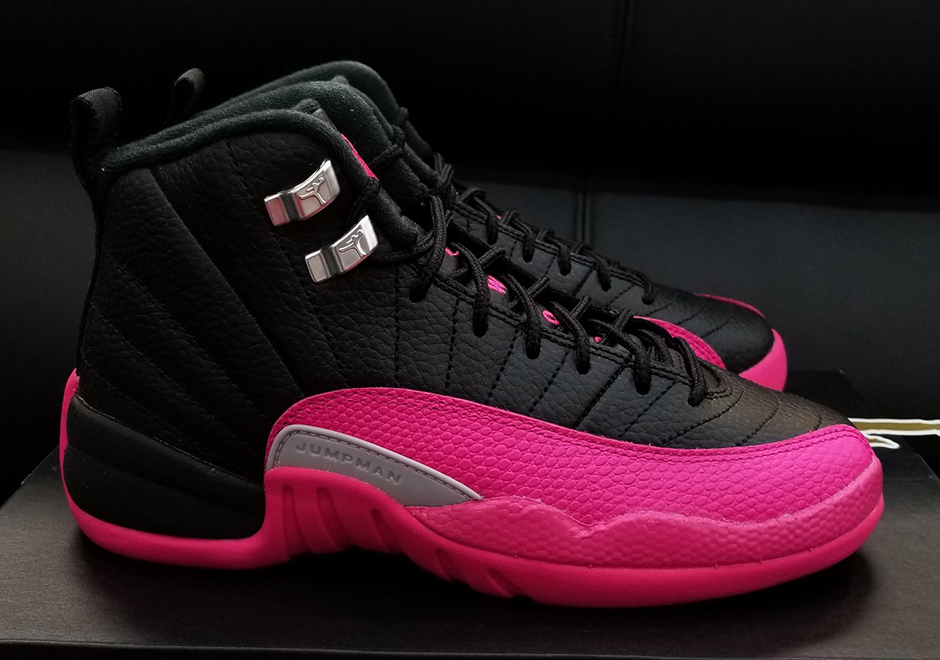 jordan 12 retro pink and black