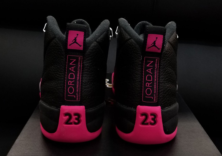 Jordan 12 Black Pink Release Date 4