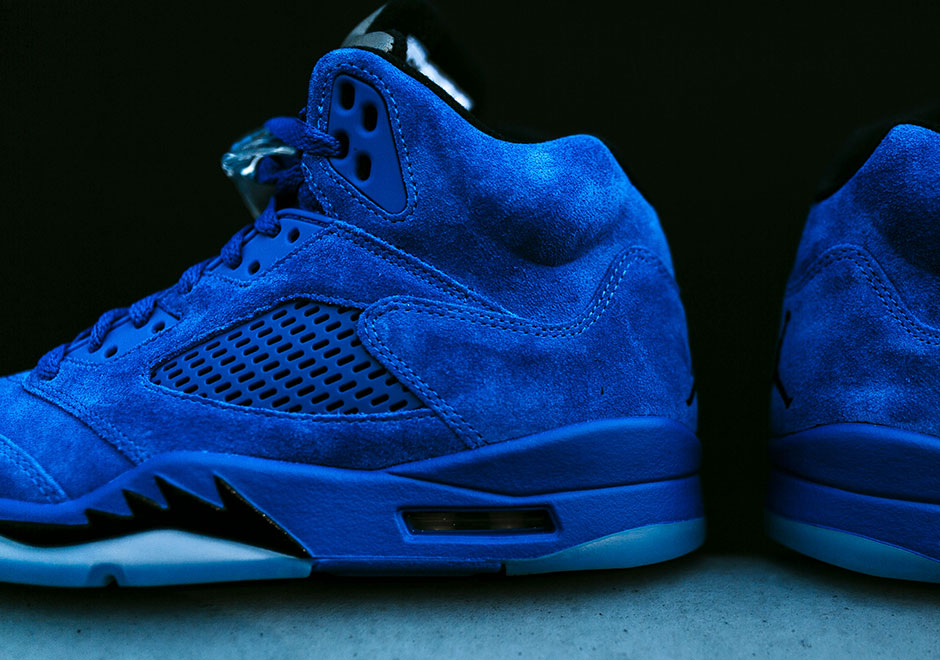 all blue jordan 5s