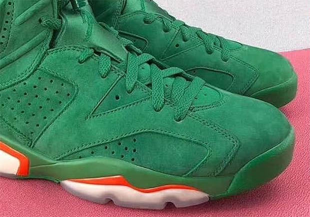 green jordan 6 suede