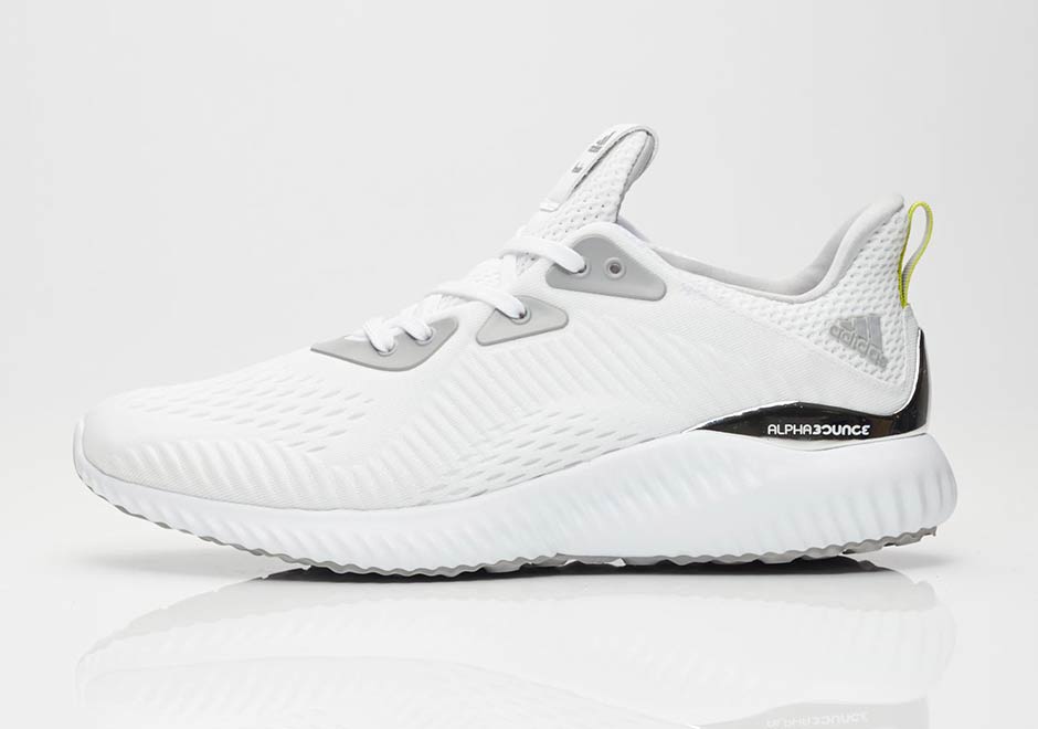 Kolor Adidas Alphabounce Footwear White Grey Two Solor Yellow Cq0302