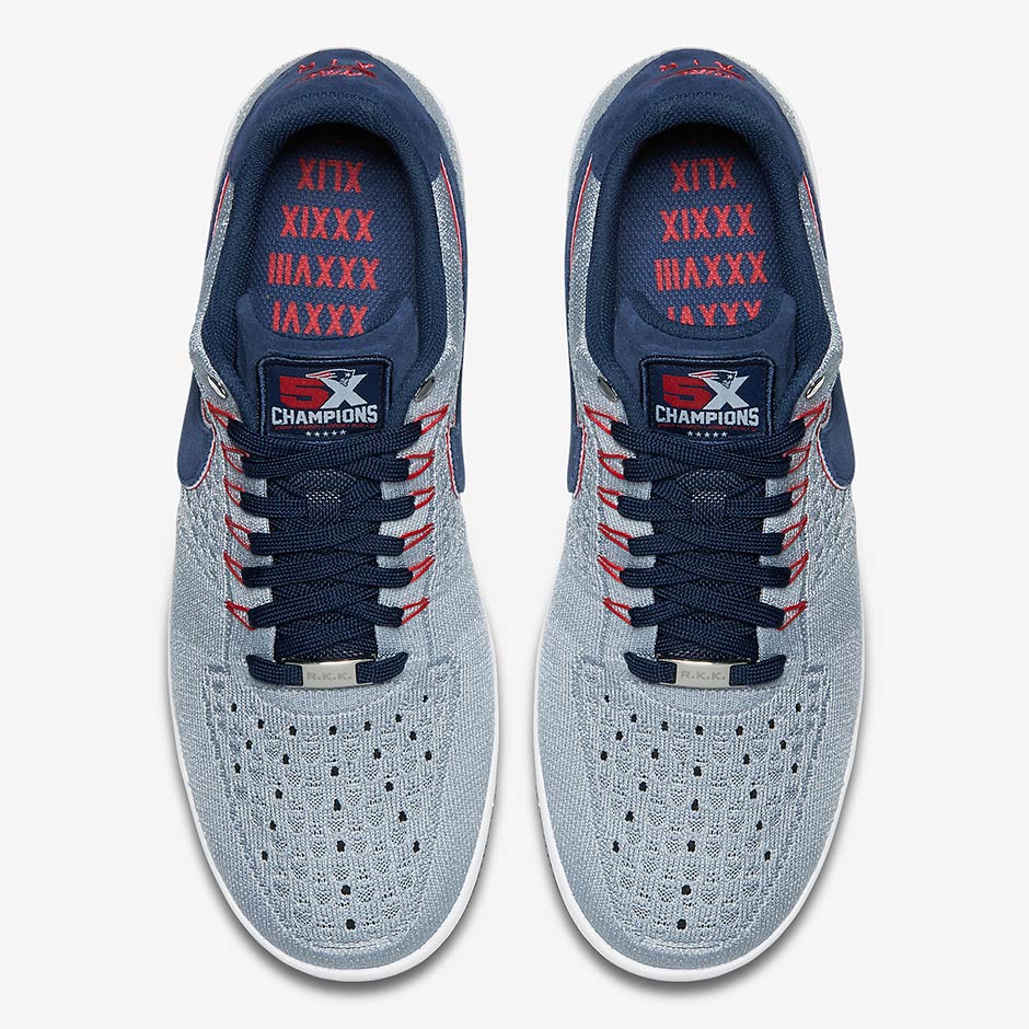 patriots nike air force 1 sneaker
