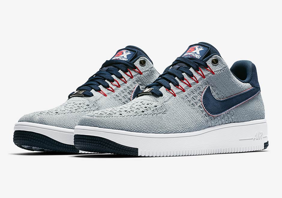Nike Air Force 1 Flyknit New England Patriots Five Rings 3