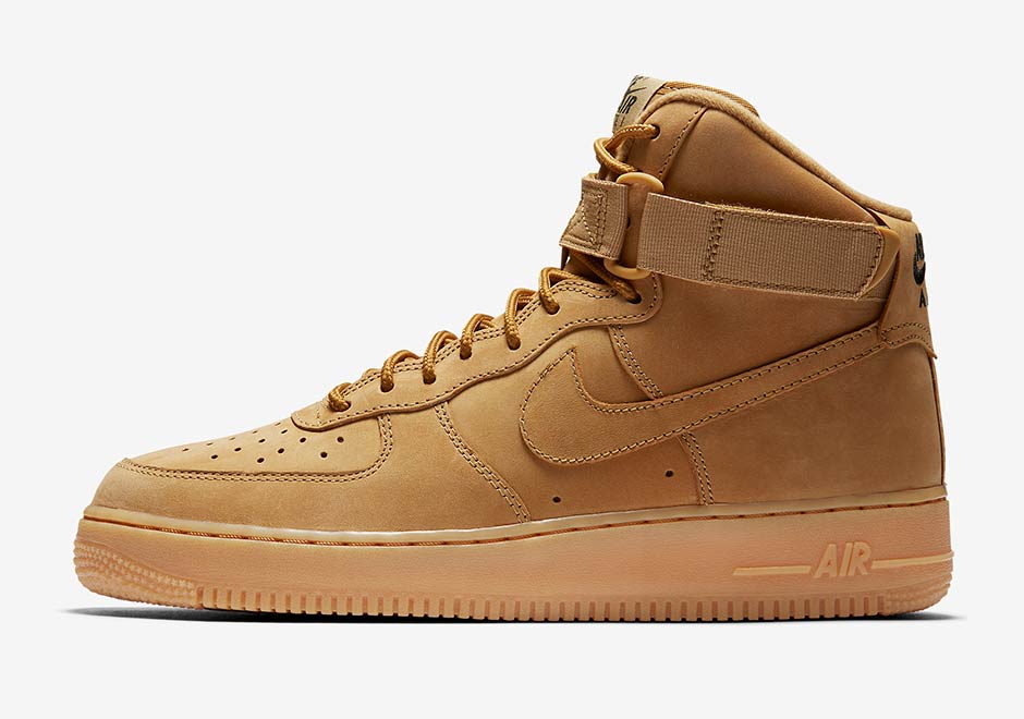 しました NIKE AIR FORCE 1 HIGH FLAX WHEAT ナイキオン