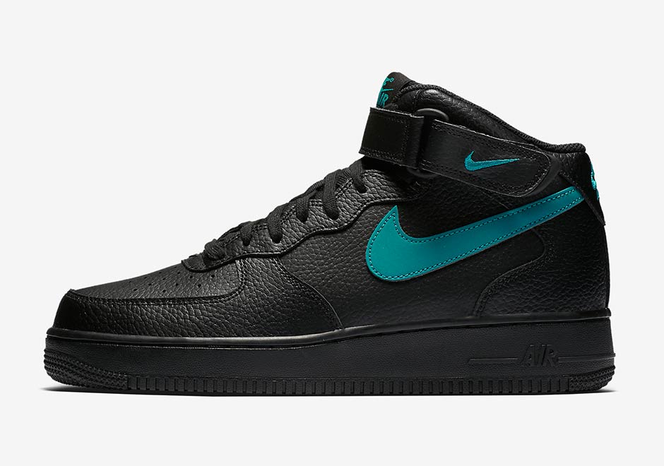 Nike Air Force 1 Mid Black Leather Pack 315123-043 | SneakerNews.com