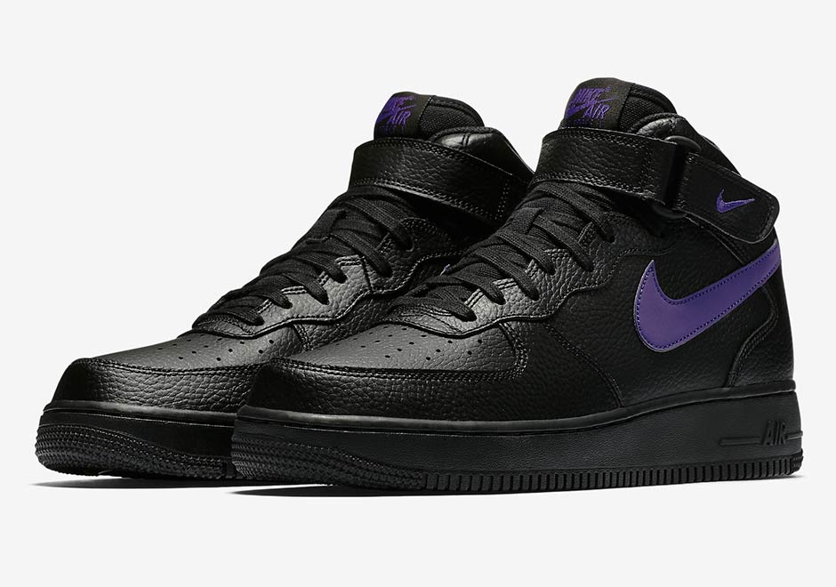 Nike Air Force 1 Mid Black Leather Pack 