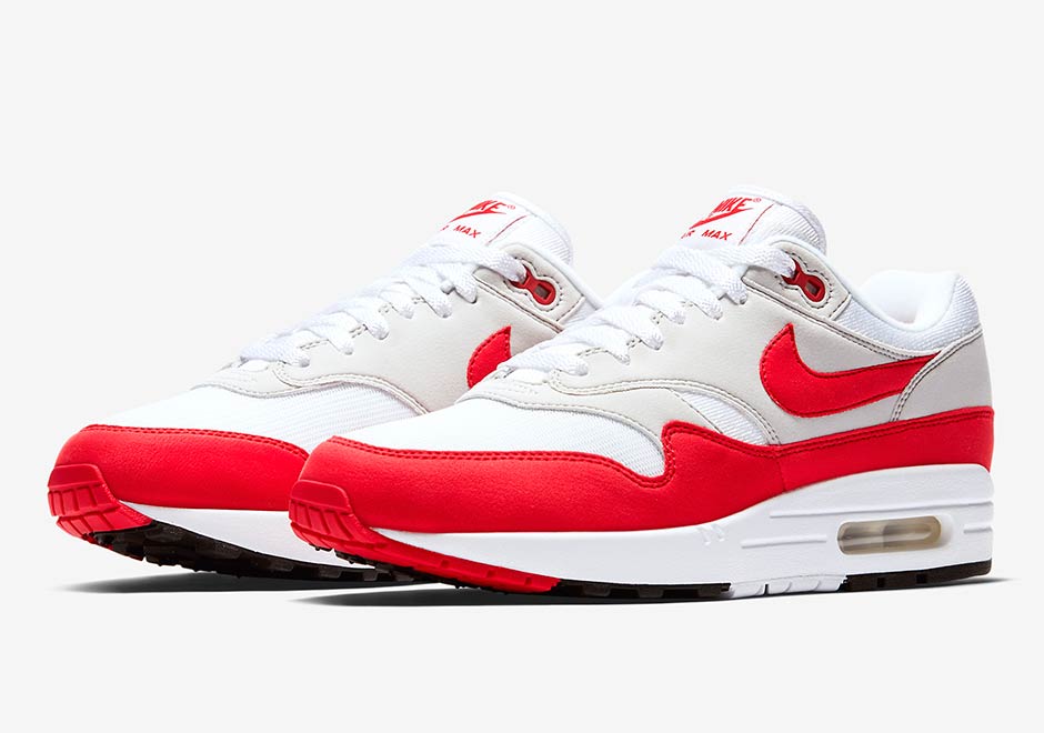 nike air max 1 red and white