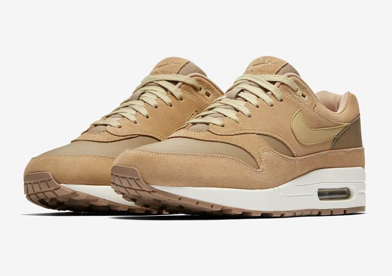 Nike Air Max 1 Premium Combines Tan Suede And Leather