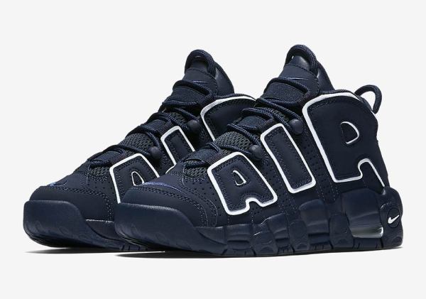 Nike Air More Uptempo Kids Navy 415082-401 | SneakerNews.com