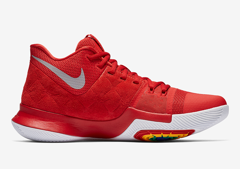Nike Kyrie 3 Red Suede 852395-601 
