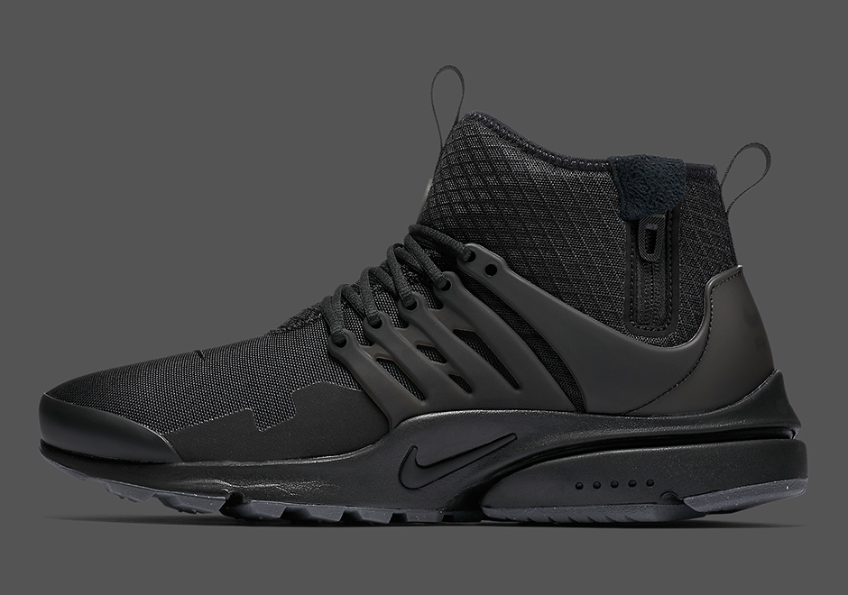 Another "Triple Black" Nike Presto Mid Utility Is Dropping Soon