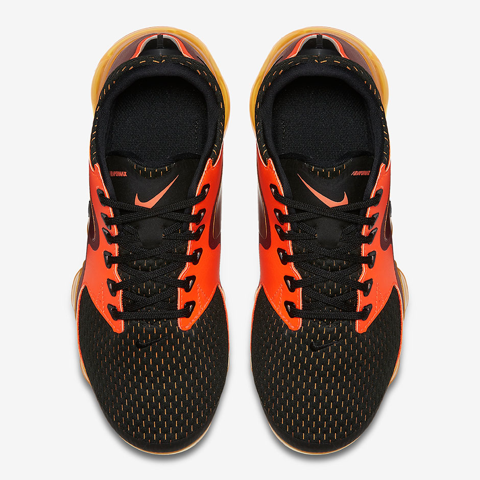 Nike Vapormax Cs Gs Black Red Orange 2