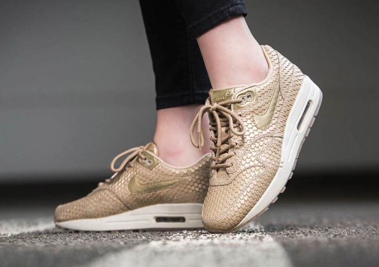 Upcoming Nike Air Max 1 Premium Features Gold Fish Scales