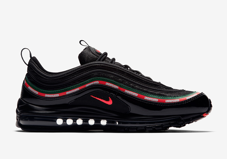 black red and green air max 97