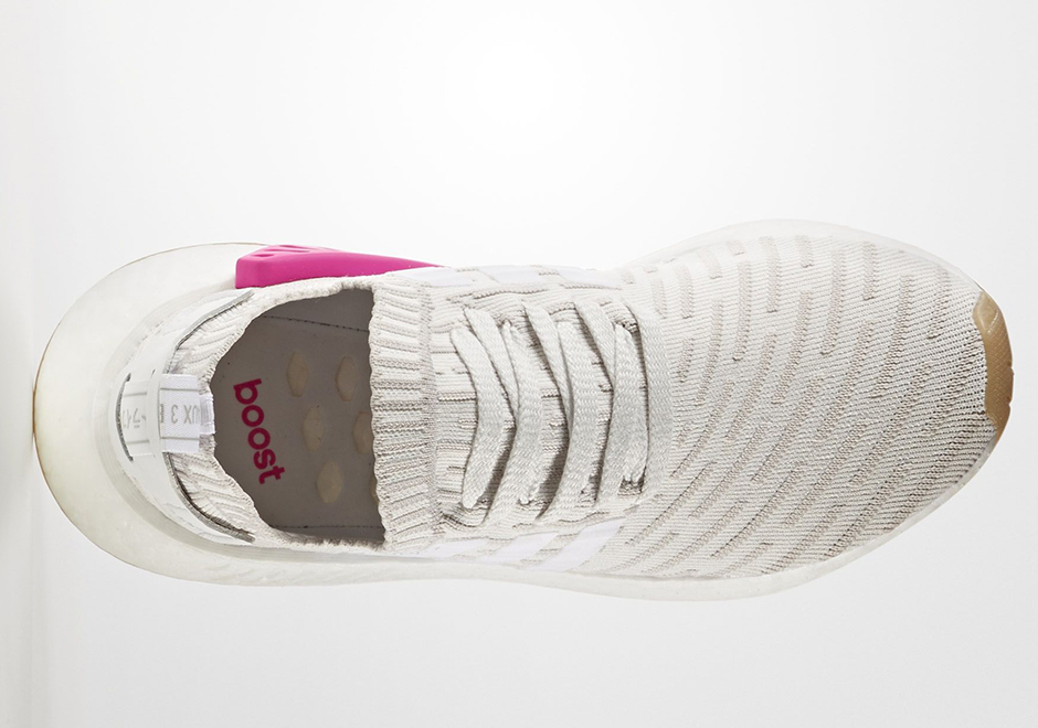 Adidas NMD R2 PK Primeknit Japan White Gum Boost Shoes Women's Size 8 BY9954