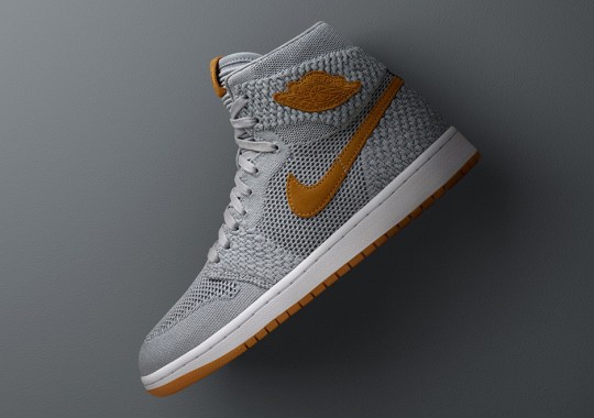 Official Images Of The Air Jordan 1 Flyknit “Wolf Grey”