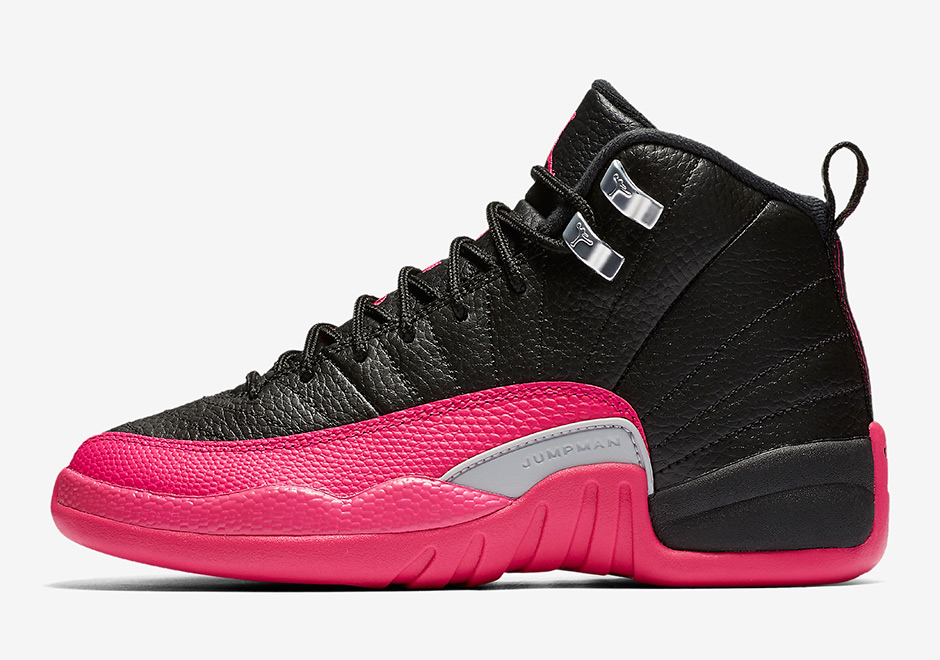 Air Jordan 12 Black Deadly Pink Gg Release Date 3