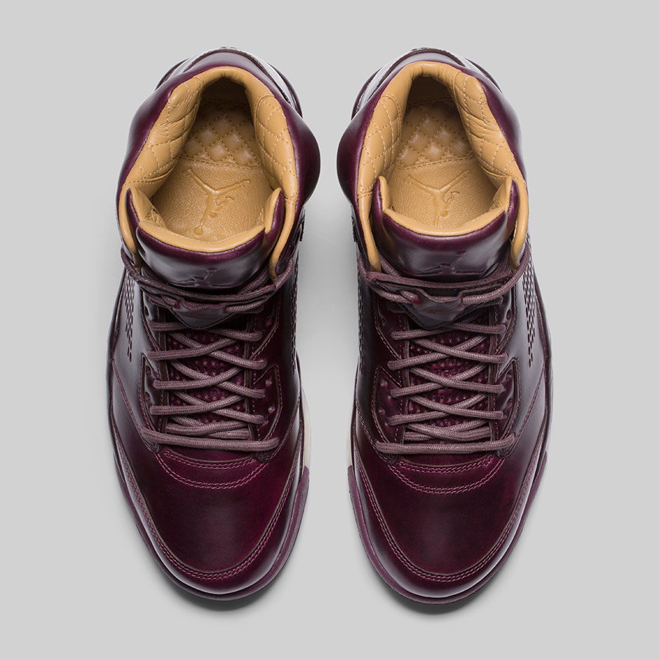 jordan retro 5 premium bordeaux