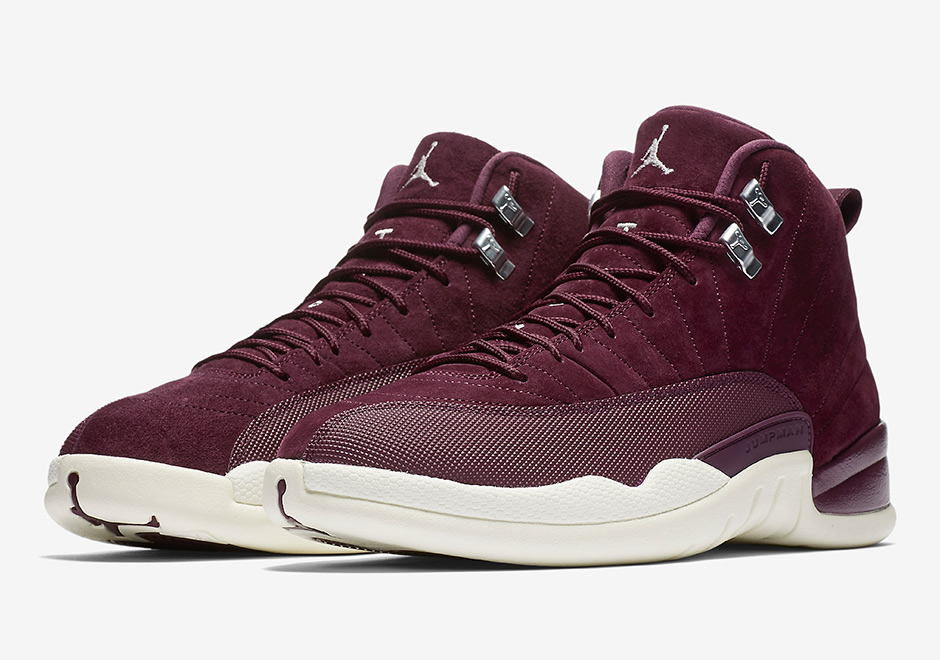 burgundy jordans 12