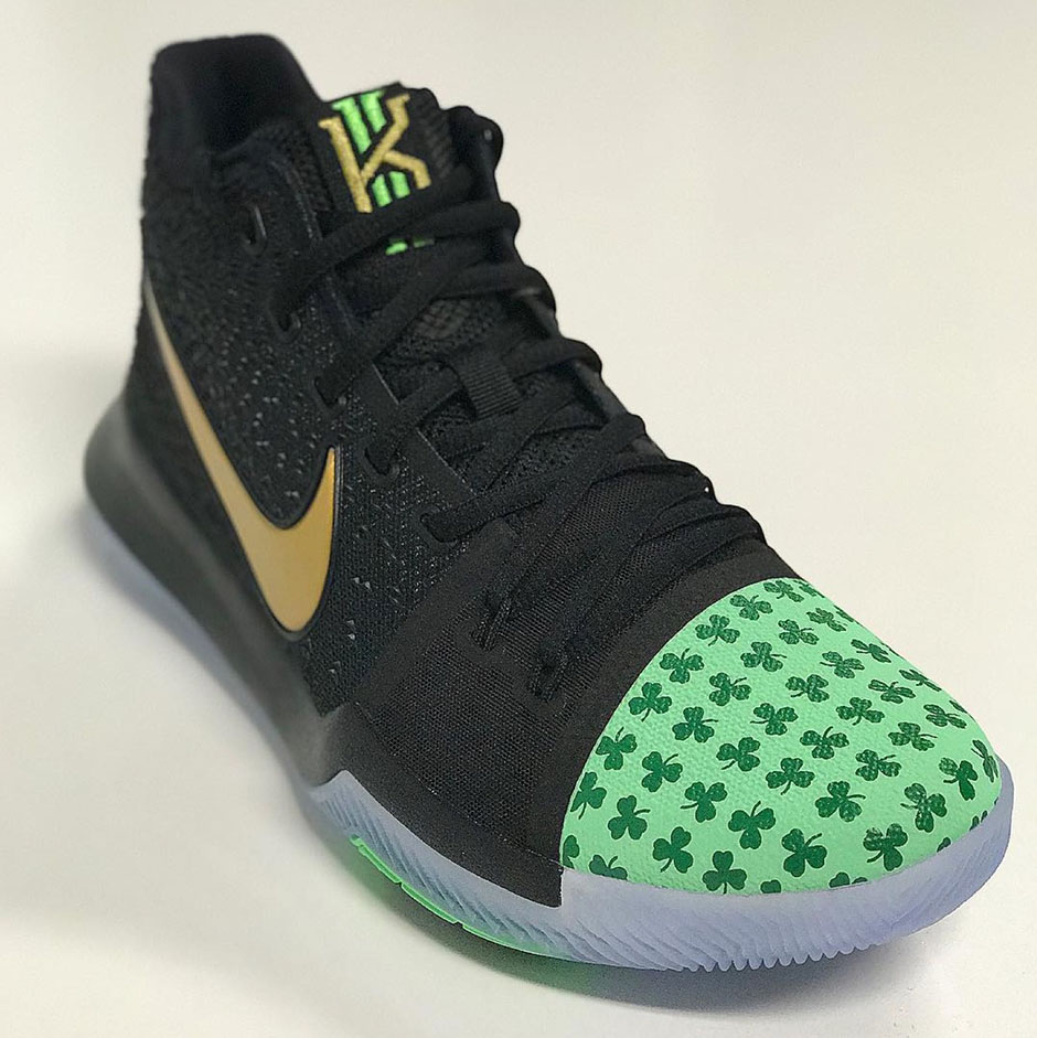 Nike Kyrie 3 Celtics PE Clover Toes 