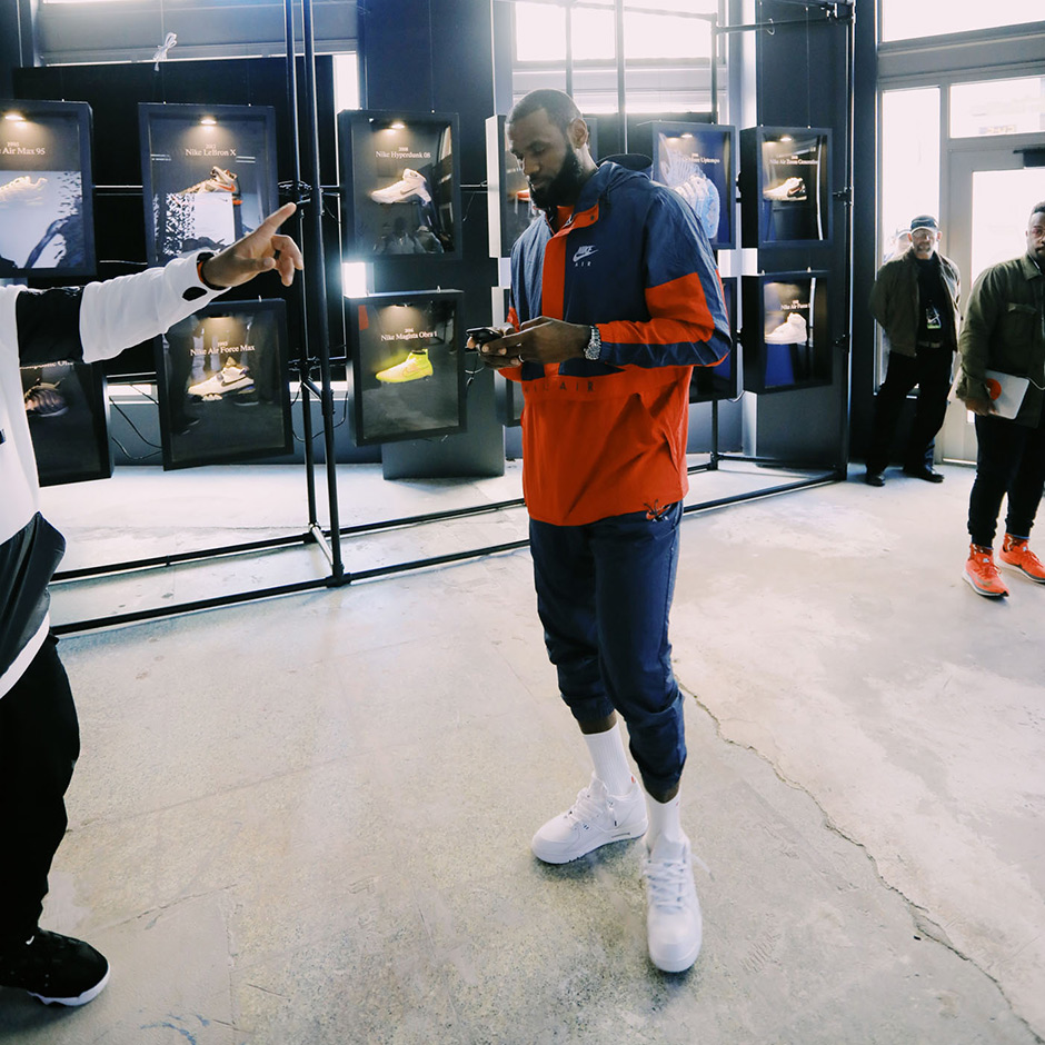 Lebron James Visits Nike The Fifteen Cleveland 1